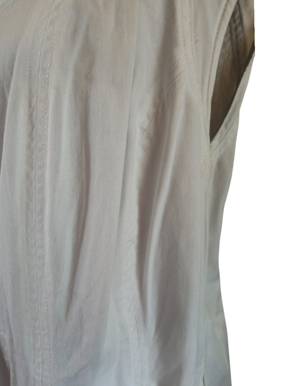 Jessica London White V-Neck Sleeveless Midi Dress - Picture 5 of 6